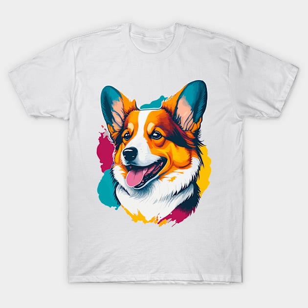 Corgi Portrait T-Shirt by SpriteGuy95